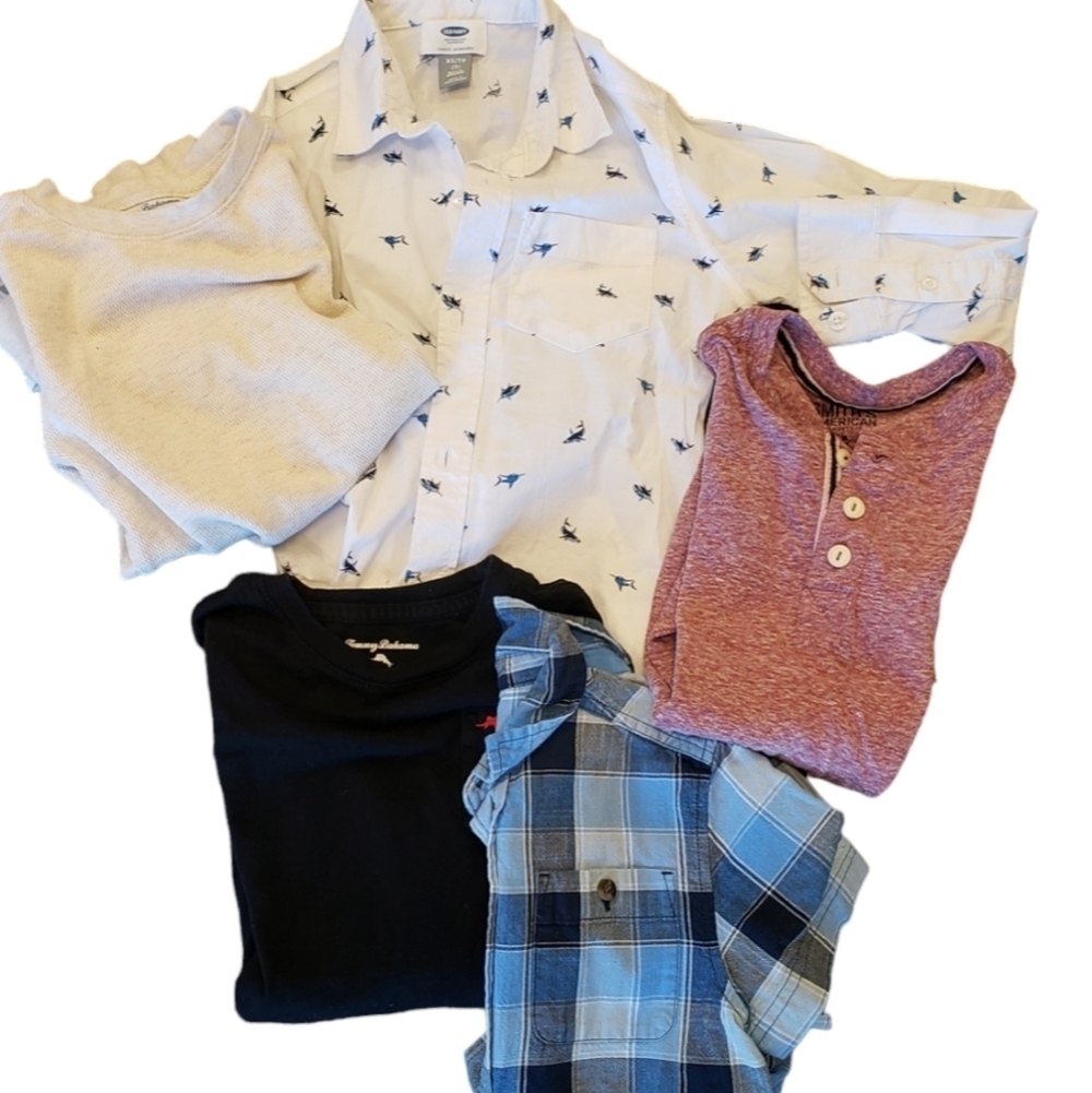 Tommy Bahama Old Navy Shirt Bundle Little Boys Lot Long Sleeve Tops